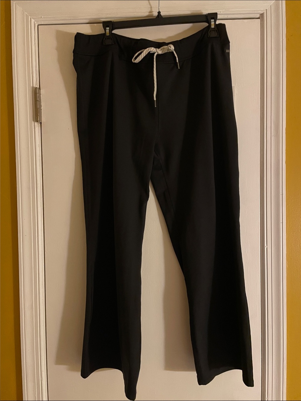 Vuori Black Joggers with White Drawcord